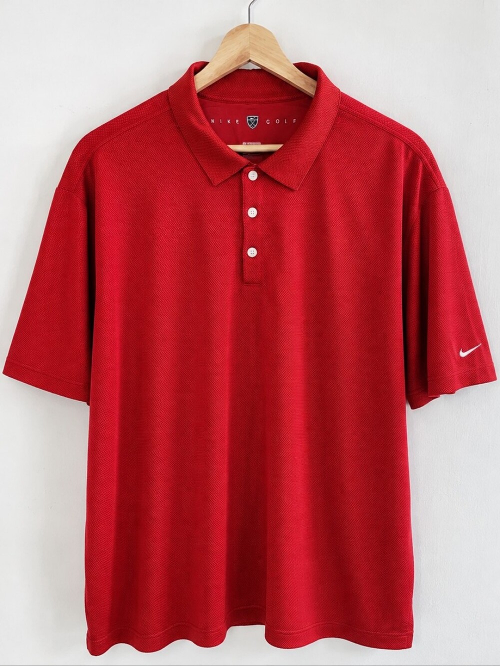 Nike Golf Dri-FIT Polo Red Men's XL Performance